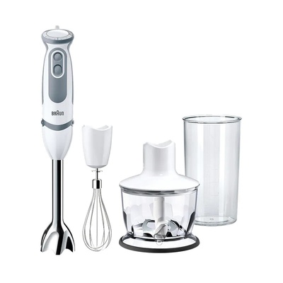 Mikseris Braun | MQ 5235 | 1000 W | MultiQuick 5 Vario Blender | Hand Blender | Number of speeds 21 | Chopper | White