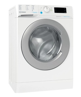 Veļas mazgājamā  mašīna INDESIT | BWSE 71295X WSV EU | Washing machine | Energy efficiency class B | Front loading | Washing capacity 7 kg | 1200 RPM | Depth 43.5 cm | Width 59.5 cm | Display | Large digit | White  Hover