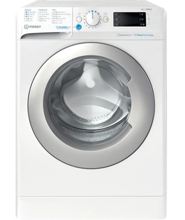 Veļas mazgājamā  mašīna INDESIT | Washing Machine | BWE 91496X WSV EE | Energy efficiency class A | Front loading | Washing capacity 9 kg | 1400 RPM | Depth 63 cm | Width 59.5 cm | Digital | White  Hover