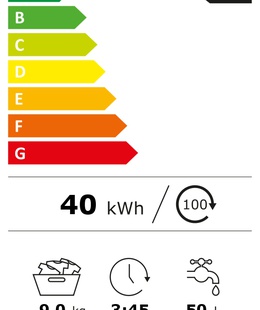 Veļas mazgājamā  mašīna Hotpoint Washing Machine | NLCD 948 BS A EU | Energy efficiency class A | Front loading | Washing capacity 9 kg | 1351 RPM | Depth 61 cm | Width 60 cm | LCD | Steam function | Black  Hover