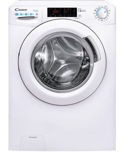 Veļas mazgājamā  mašīna Candy | CSWS 485TWME/1-S | Washing Machine with Dryer | Energy efficiency class A | Front loading | Washing capacity 8 kg | 1400 RPM | Depth 53 cm | Width 60 cm | Display | LCD | Drying system | Drying capacity 5 kg | Steam function | NFC | White  Hover