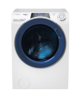 Veļas mazgājamā  mašīna Candy | Washing Machine | RP4476BWMUC8/1-S | Energy efficiency class A | Front loading | Washing capacity 7 kg | 1400 RPM | Depth 45 cm | Width 60 cm | Display | TFT | Steam function | Wi-Fi | White  Hover