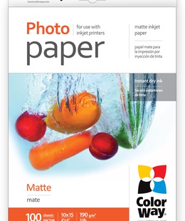  ColorWay Matte Photo Paper 10x15 190 g/m²  Hover