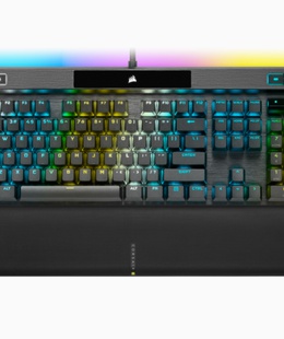 Tastatūra Corsair | Mechanical Gaming Keyboard | K100 RGB Optical | Wired | Mechanical Gaming Keyboard | US | Black/Red  Hover