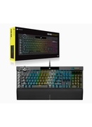 Tastatūra Corsair | Mechanical Gaming Keyboard | K100 RGB Optical | Wired | Mechanical Gaming Keyboard | US | Black/Red Hover