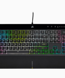 Tastatūra Corsair | Rubber Dome | Gaming Keyboard | K55 RGB PRO XT | Gaming keyboard | Wired | RGB LED light | US | Black  Hover