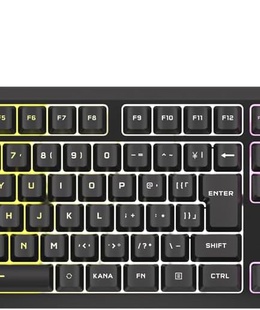 Tastatūra Corsair K55 CORE RGB | Gaming keyboard | Wired | NA | Black | USB 2.0 Type-A  Hover