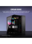  Corsair Dual Chamber PC Case | 6500X | Black/Obsidian Aluminum | Mid-Tower | Power supply included No | ATX Hover