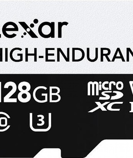  Lexar | Flash Memory Card | High-Endurance | 128 GB | microSDHC | Flash memory class UHS-I  Hover