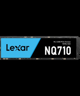  Lexar NVMe SSD | NQ710 | 500 GB | SSD form factor M.2 2280 | Solid-state drive interface PCIe Gen4x4 | Read speed 4400 MB/s | Write speed 1700 MB/s  Hover