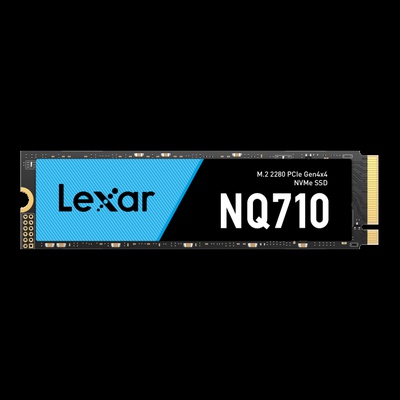  Lexar NVMe SSD | NQ710 | 500 GB | SSD form factor M.2 2280 | Solid-state drive interface PCIe Gen4x4 | Read speed 4400 MB/s | Write speed 1700 MB/s