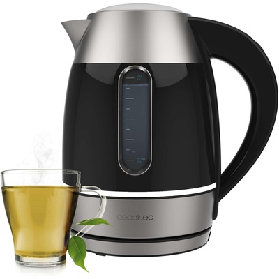 Tējkanna Cecotec Kettle | Thermosense 400 VisionLight | Electric | 2200 W | 1.7 L | Stainless steel | 360° rotational base | Black/Stainless steel