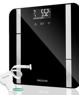 Svari Cecotec Smart Bathroom Scale | Surface Precision 9450 Full Healthy | Maximum weight (capacity) 180 kg | Accuracy 100 g | Black  Hover