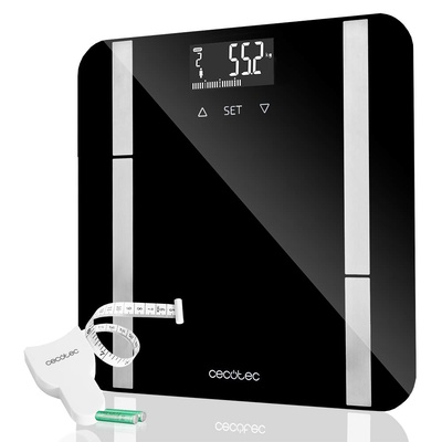 Svari Cecotec Smart Bathroom Scale | Surface Precision 9450 Full Healthy | Maximum weight (capacity) 180 kg | Accuracy 100 g | Black