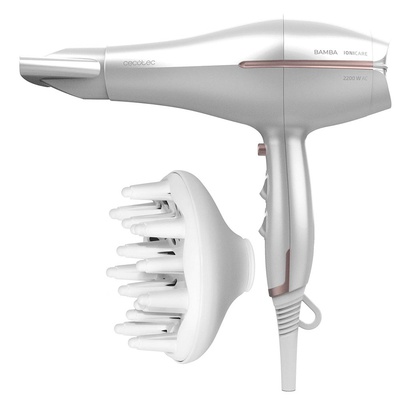 Fēns Cecotec Hair Dryer | IoniCare 5300 Maxi Aura | 2200 W | Number of temperature settings 3 | Ionic function | Diffuser nozzle | White