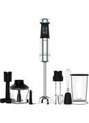 Mikseris Cecotec Hand Blender | Power TitanBlack 1200 XL PerfectCream&Crush | Hand Blender | 1200 W | Number of speeds Adjustable | Turbo mode | Stainless steel/Black