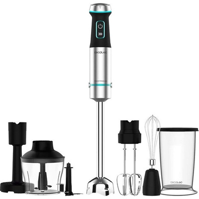 Mikseris Cecotec Hand Blender | Power TitanBlack 1200 XL PerfectCream&Crush | Hand Blender | 1200 W | Number of speeds Adjustable | Turbo mode | Stainless steel/Black