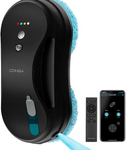  Cecotec Window Cleaning Robot | Conga Windroid 890 SprayWater Smart Connected T | Corded | Black  Hover