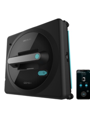  Cecotec Windows Cleaner Robot | Conga Windroid 1490 TwerkingSpray Connected | Corded | Black  Hover