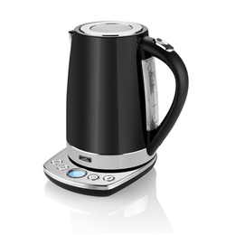 Tējkanna ETA | Kettle | ETA158790000 | With electronic control | 2200 W | 1.7 L | Stainless steel | 360° rotational base | Black