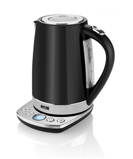 Tējkanna ETA | Kettle | ETA158790000 | With electronic control | 2200 W | 1.7 L | Stainless steel | 360° rotational base | Black  Hover