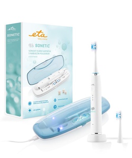 Birste ETA Toothbrush Sonetic Holiday ETA470790000 Rechargeable For adults Number of brush heads included 2 Number of teeth brushing modes 3 Sonic technology White  Hover