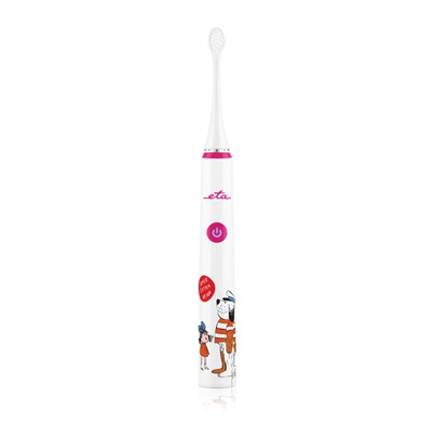 Birste ETA | Sonetic Kids Toothbrush | ETA070690010 | Rechargeable | For kids | Number of brush heads included 2 | Number of teeth brushing modes 4 | Pink/White