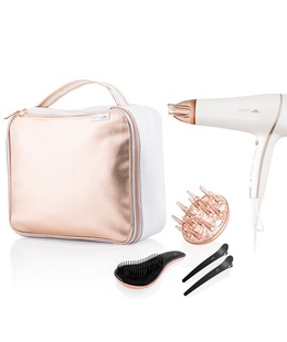 Fēns ETA Hair Dryer ETA732090010 Fenite gift set 2400 W Number of temperature settings 3 Ionic function Diffuser nozzle White/Pink  Hover