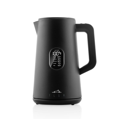 Tējkanna ETA | Kettle | Elsa ETA559790000 | Electric | 1800 W | 1.5 L | Stainless steel | 360° rotational base | Black