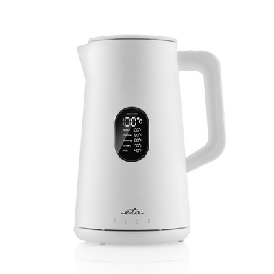 Tējkanna ETA | Kettle | Elsa ETA559790010 | Electric | 1800 W | 1.5 L | Stainless steel | 360° rotational base | White