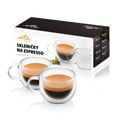  ETA | Espresso cups | ETA518091000 | For espresso coffee | 2 pc(s) | Dishwasher proof | Glass