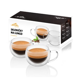  ETA | Lungo cups | ETA518091010 | For coffee | 2 pc(s) | Dishwasher proof | Glass