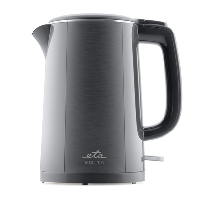 Tējkanna ETA Kettle | ETA859590020 EDITA | Electric | 2200 W | 1.5 L | Stainless steel | 360° rotational base | Gray