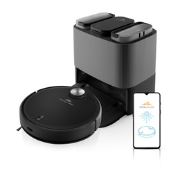  ETA | Robotic Vacuum Cleaner | ETA724390000 Aquilo PRO | Wet&Dry | Operating time (max) 180 min | Li-ion | 5200 mAh | Dust capacity 2.5 L | 4000 Pa | Black