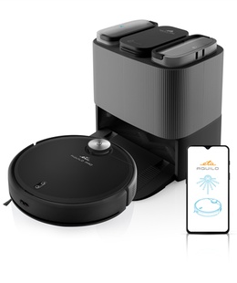  ETA | Robotic Vacuum Cleaner | ETA724390000 Aquilo PRO | Wet&Dry | Operating time (max) 180 min | Li-ion | 5200 mAh | Dust capacity 2.5 L | 4000 Pa | Black  Hover