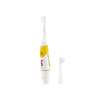 Birste ETA Toothbrush | Sonetic ETA071090050 | Battery operated | For kids | Number of brush heads included 2 | Number of teeth brushing modes 1 | Yellow/White