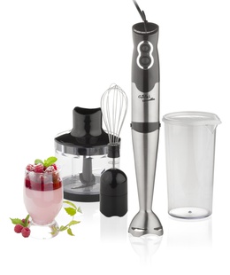 Mikseris Gallet | Blender | Naucelle 3in1 GALMIX435 | Hand Blender | 500 W | Number of speeds 2 | Chopper | Ice crushing | Black/Stainless steel  Hover