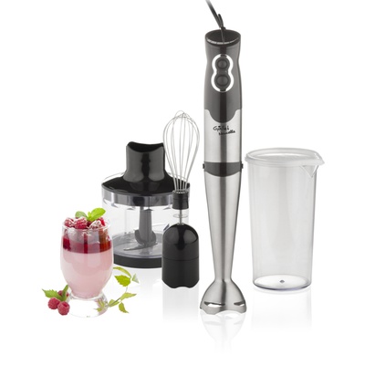 Mikseris Gallet | Blender | Naucelle 3in1 GALMIX435 | Hand Blender | 500 W | Number of speeds 2 | Chopper | Ice crushing | Black/Stainless steel