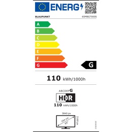 Televizors Blaupunkt Mini LED TV | 65MBG7000S | 65 | Smart TV | Google TV | Black