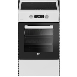 Virtuves plīts BEKO Cooker | FSM59305WDT | Hob type Induction | Oven type Electric | White | Width 50 cm | Grilling | Depth 60 cm | 60 L