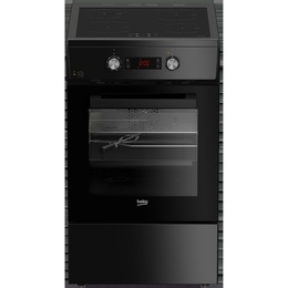 Virtuves plīts BEKO Cooker | FSM59305BDT | Hob type Induction | Oven type Electric | Black | Width 50 cm | Grilling | Depth 60 cm | 60 L