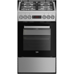 Virtuves plīts BEKO Cooker | FSM52321DXDT | Hob type Gas | Oven type Electric | Stainless Steel | Width 50 cm | Grilling | Depth 60 cm | 60 L