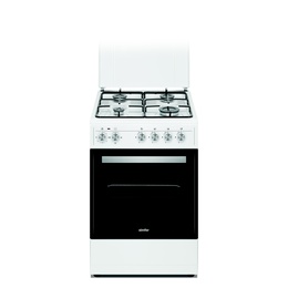 Virtuves plīts Simfer | Cooker | 4403SERBB | Hob type Gas | Oven type Electric | White | Width 50 cm | Electronic ignition | Depth 55 cm | 48 L