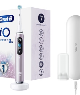 Birste Oral-B Electric Toothbrush | iO9 Series 9 | Rechargeable | For adults | Number of brush heads included 1 | Number of teeth brushing modes 7 | Rose Quartz  Hover