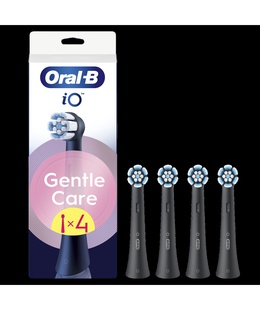 Birste Oral-B Replaceable toothbrush heads | iO GentleCare | Heads | For adults | Number of brush heads included 4 | Black  Hover