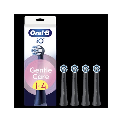 Birste Oral-B Replaceable toothbrush heads | iO GentleCare | Heads | For adults | Number of brush heads included 4 | Black