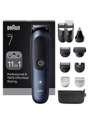  Braun 11in1 Grooming Kit | All-in-One Series 7 AIO7540 | Cordless | Number of length steps 14 | Black/Blue