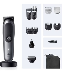  Braun 13in1 Grooming Kit | All-in-One Series 7 AIO7560 | Cordless | Number of length steps 14 | Black/Grey  Hover