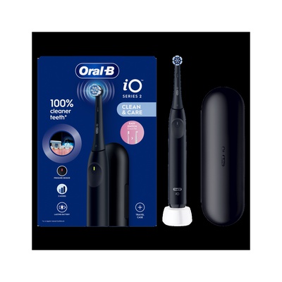 Birste Oral-B Electric Toothbrush | iO2i | Rechargeable | For adults | Number of brush heads included 1 | Number of teeth brushing modes 3 | Night Black