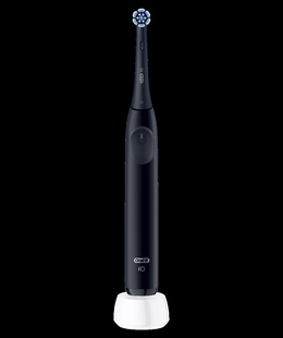 Birste Oral-B Electric Toothbrush | iO2 | Rechargeable | For adults | Number of brush heads included 1 | Number of teeth brushing modes 3 | Night Black  Hover